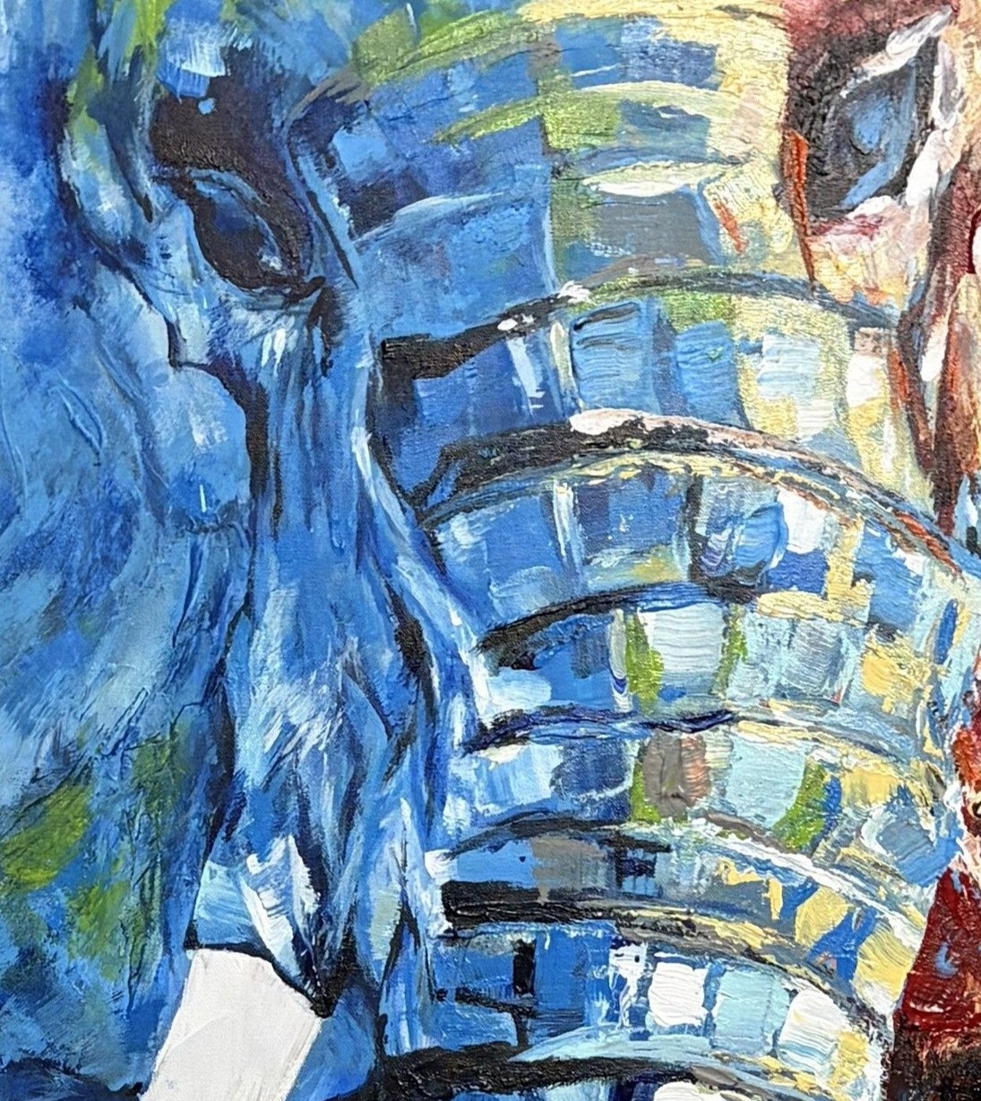 Close detail of Mosaic Pachyderm