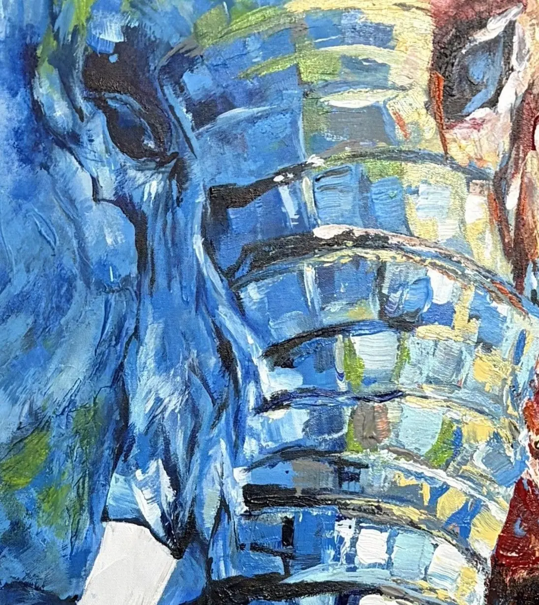 Close detail of Mosaic Pachyderm